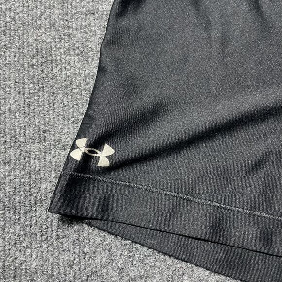 Under Armour Shorts Womens Medium Black HeatGear Compression Athletic Workout - Picture 2 of 8
